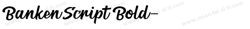 BankenScript Bold字体转换